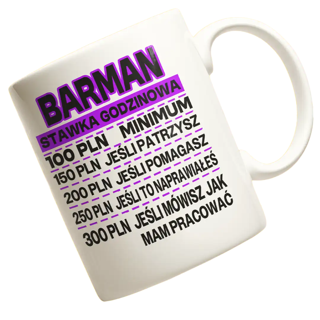 KUBEK dla barmana cennik usług