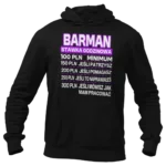 Bluza dla barmana cennik usług