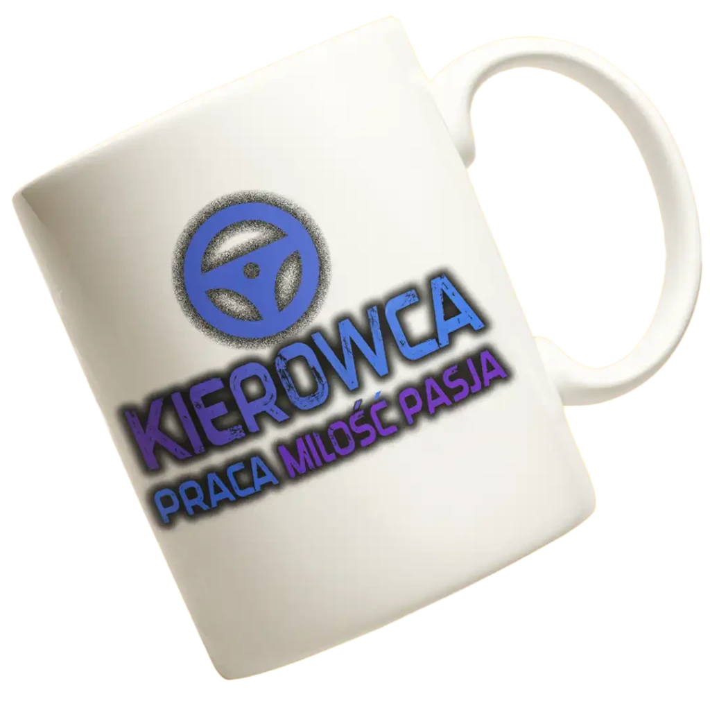 Kubek kierowca praca miłość pasja