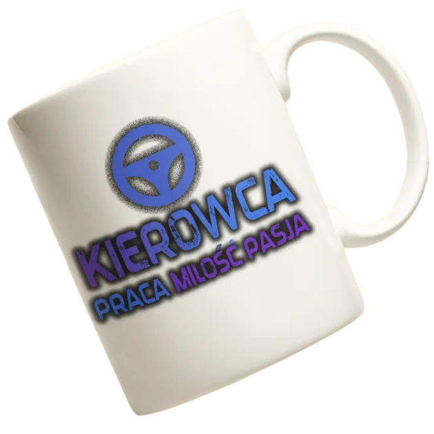 Kubek kierowca praca miłość pasja