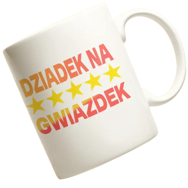 Kubek dziadek na pięć gwiazdek