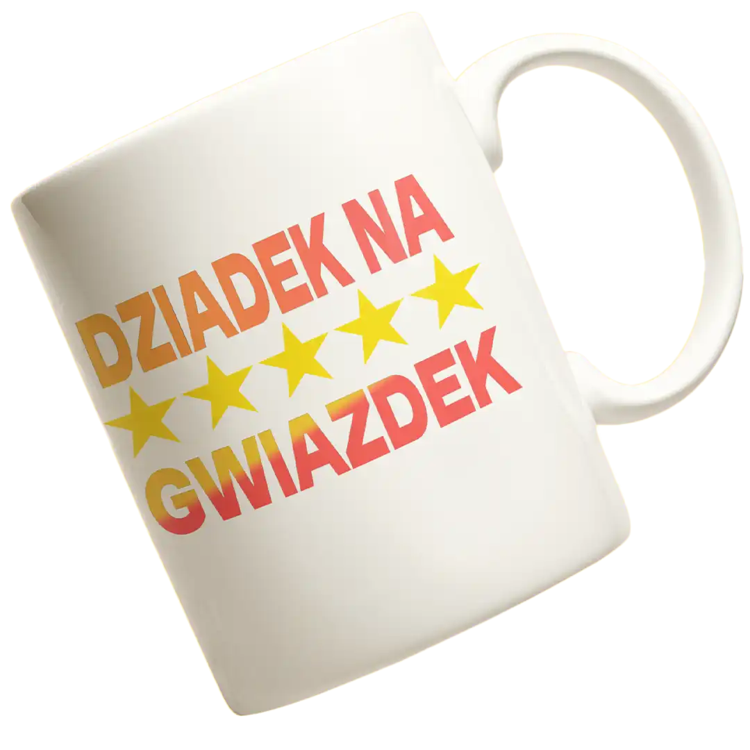 Kubek dziadek na pięć gwiazdek