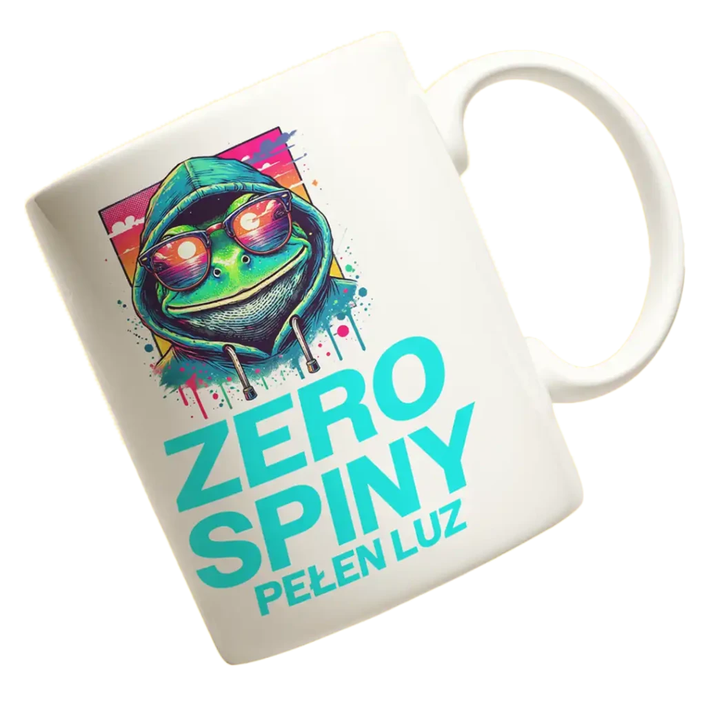 Kubek zero spiny pełen luz