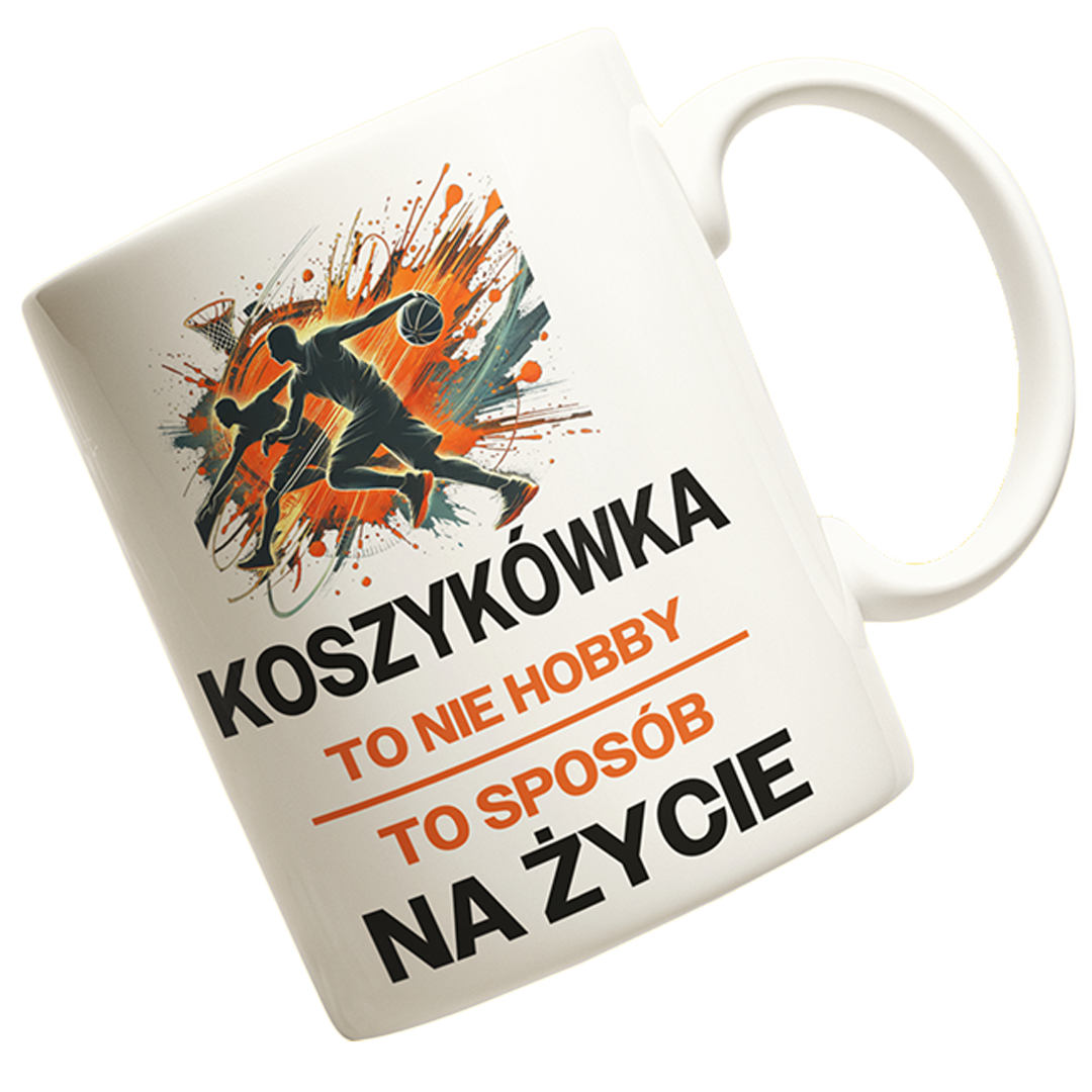 Kubek koszykówka to nie hobby to sposób na życie
