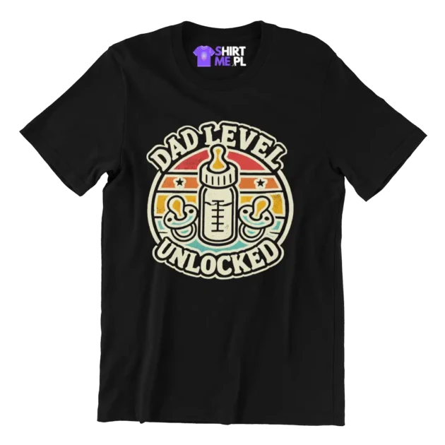 Koszulka dla przyszłego taty- dad level unlocked