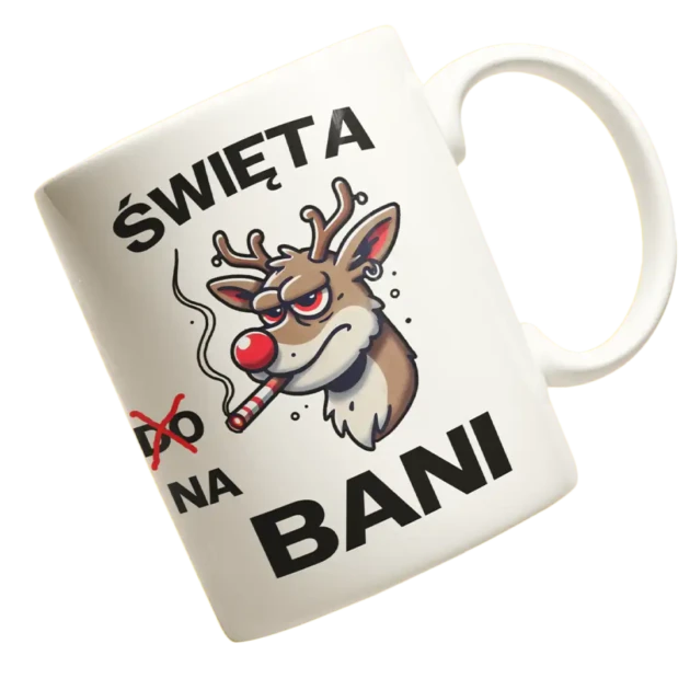 Kubek świąteczny- święta na bani