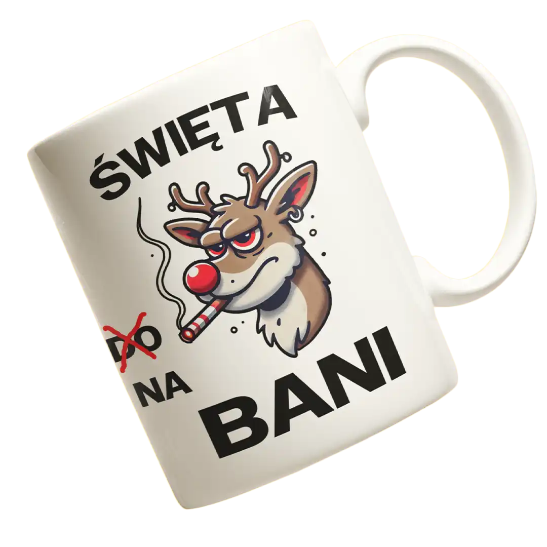 Kubek świąteczny- święta na bani