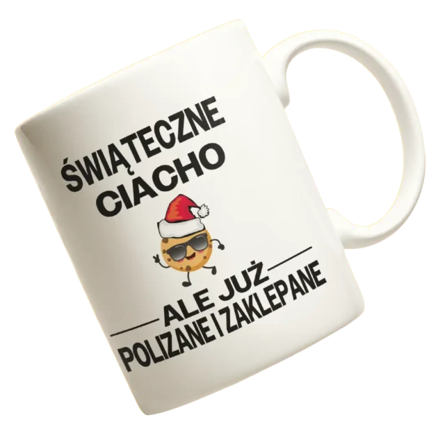 Kubek świąteczne ciacho ale już polizane i zaklepane