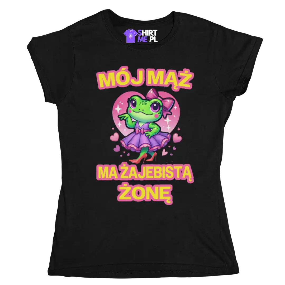 Koszulka dla żony- mój mąż ma najlepszą żonę na świecie