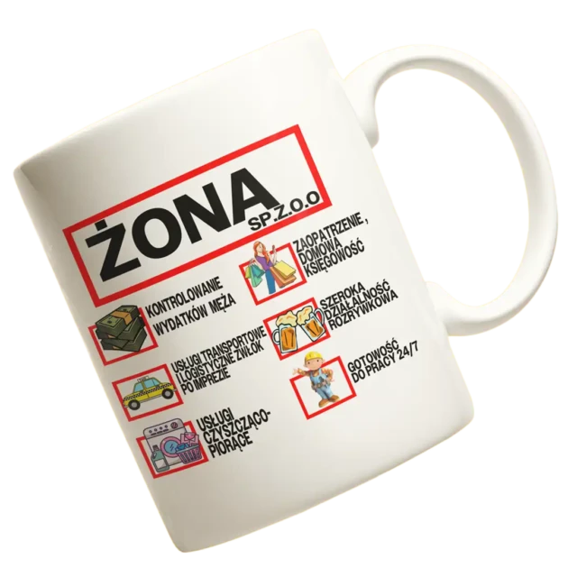 Kubek dla żony- żona sp.z.o.o