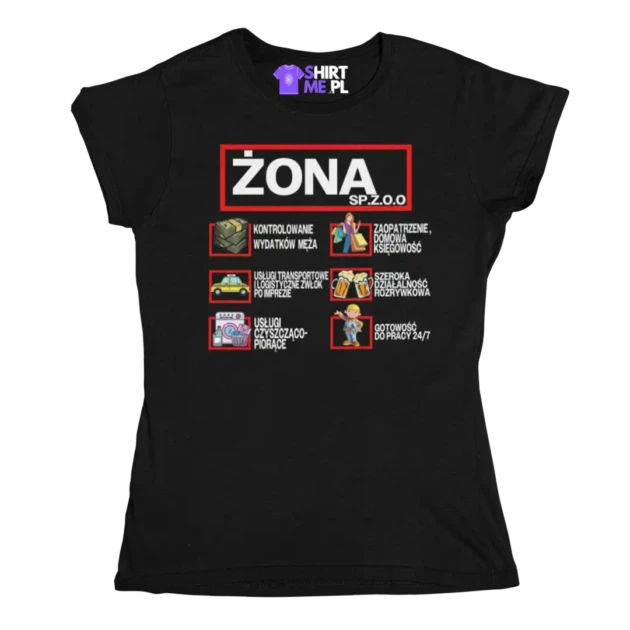 Koszulka dla żony- żona sp.z.o.o