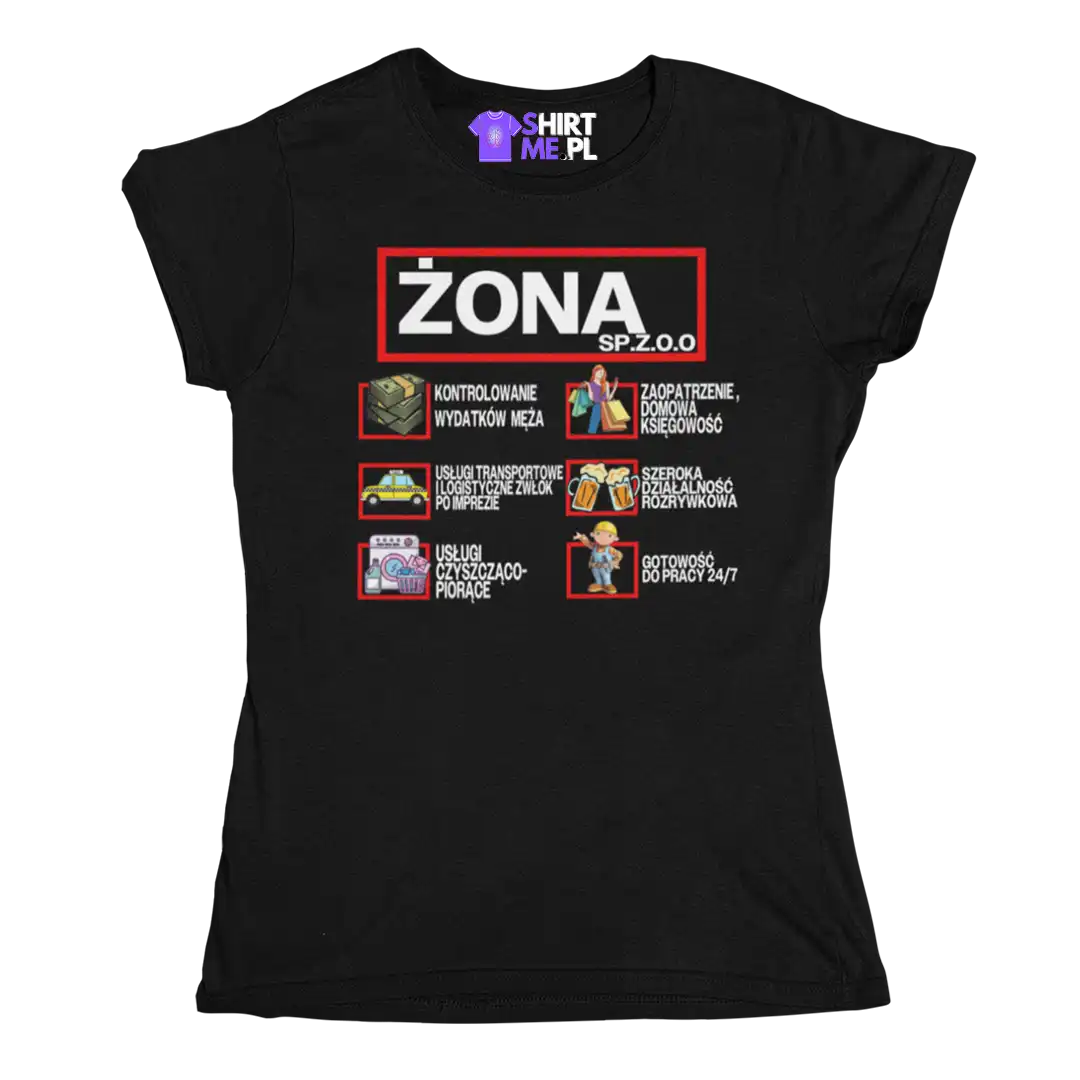 Koszulka dla żony- żona sp.z.o.o
