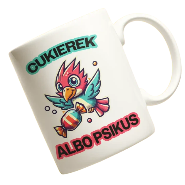 kubek na halloween - cukierek albo psikus