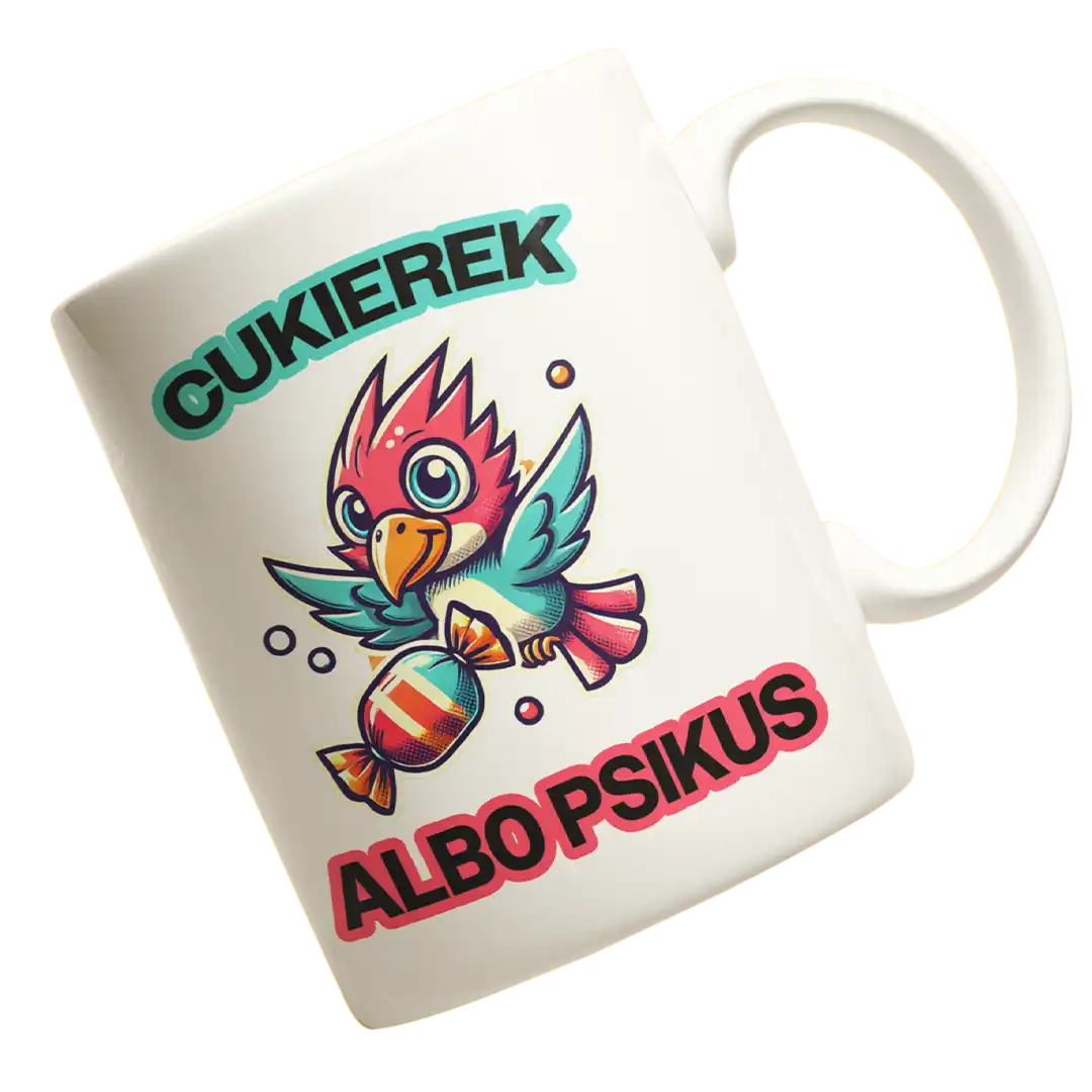 kubek na halloween - cukierek albo psikus