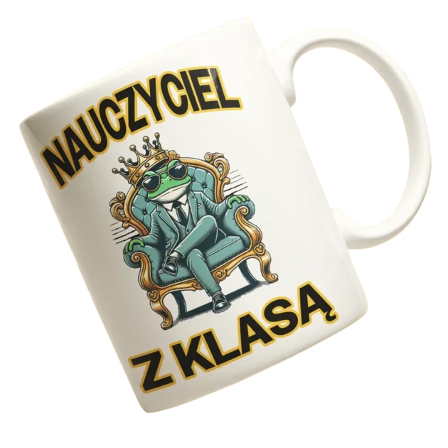 Kubek dla nauczyciela- nauczyciel z klasą
