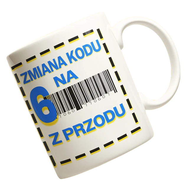 Kubek zmiana kodu na 6 z przodu