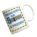 Kubek na 50 urodziny -zmiana kodu na 5 z przodu