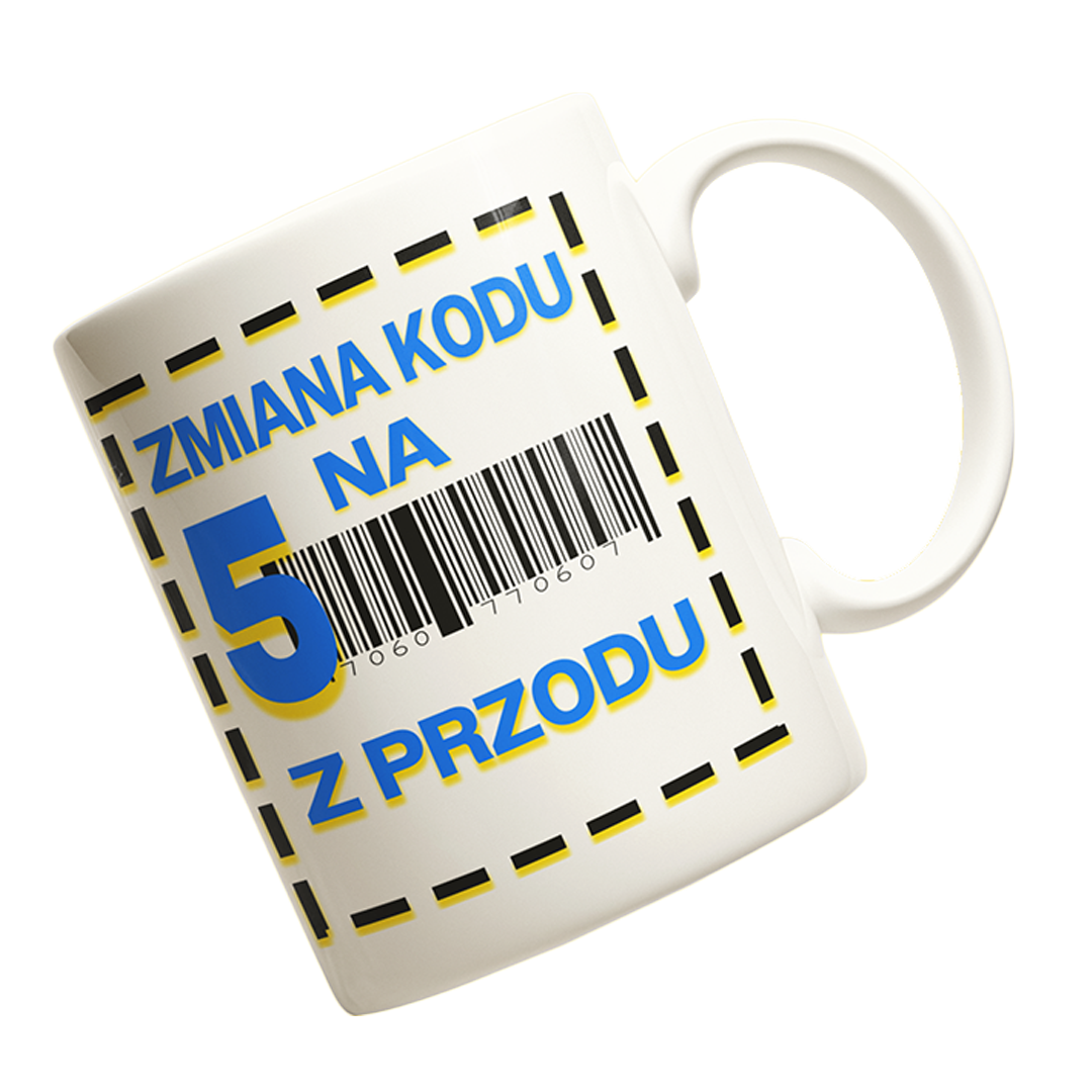 Kubek na 50 urodziny -zmiana kodu na 5 z przodu