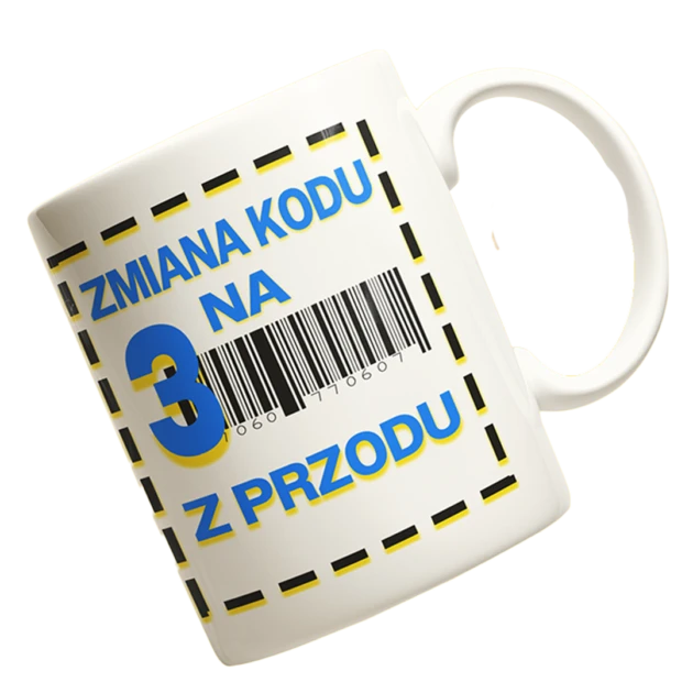Kubek na 30 urodziny -zmiana kodu na 3 z przodu