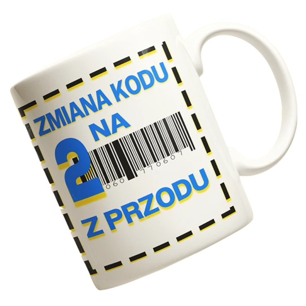 Kubek zmiana kodu na 2 z przodu