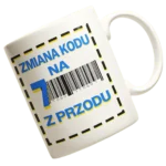 Kubek na 70 urodziny zmiana kodu na 7 z przodu