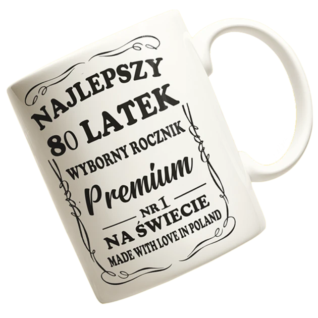 kubek na 80 urodziny