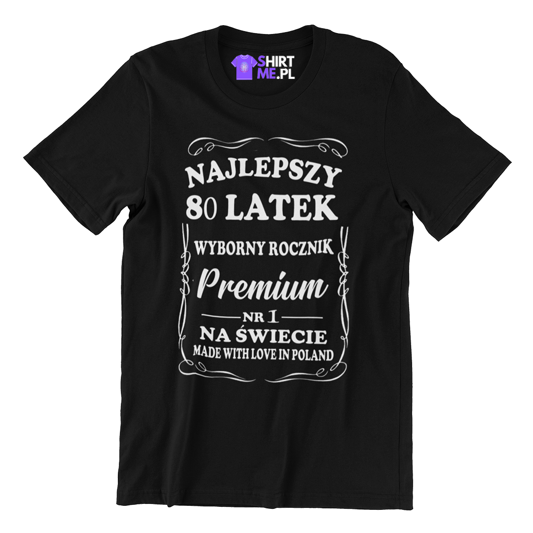 Koszulka na 80 urodziny- wyborny rocznik