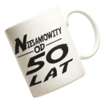 kubek na 50 urodziny - niesamowity od 50 lat