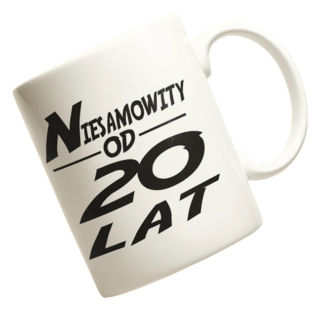 kubek na 20 urodziny