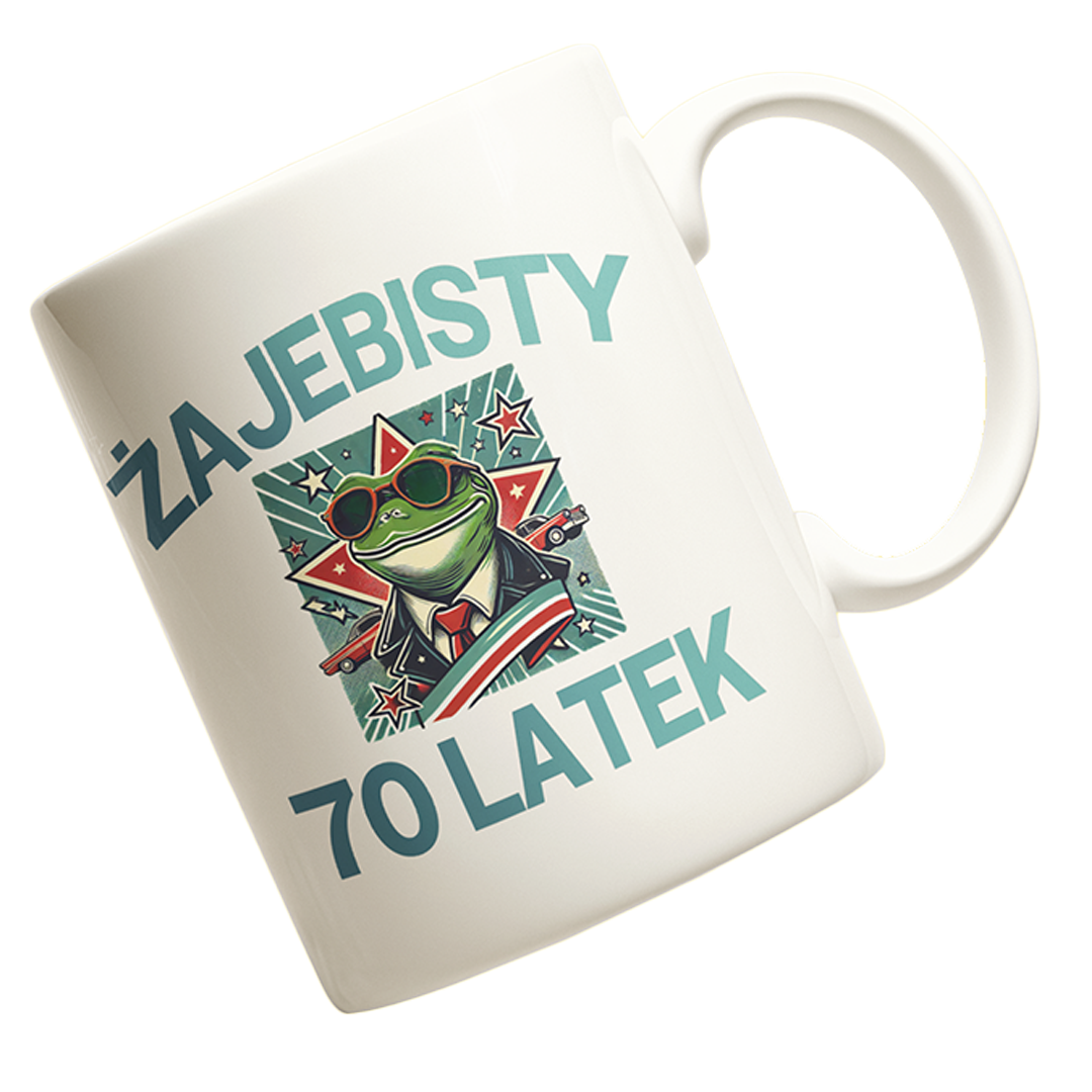 Kubek na 70 urodziny- żajebisty 70 latek
