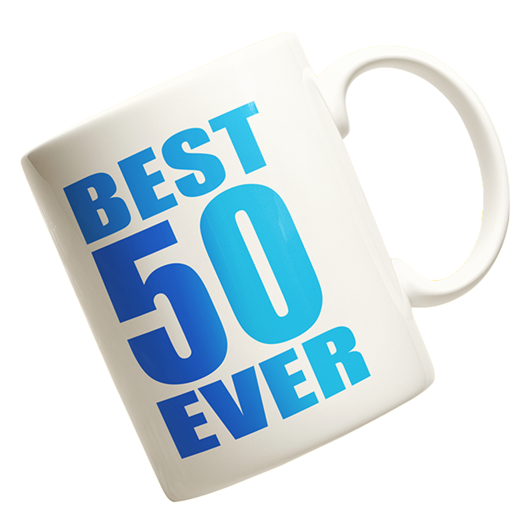 kubek na 50 urodziny best 50 ever