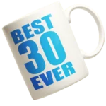 Kubek na 30 urodziny - best 30 ever