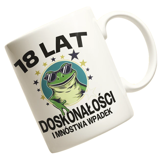 Kubek na 18 urodziny - 18 lat doskonałości i mnóstwa wpadek