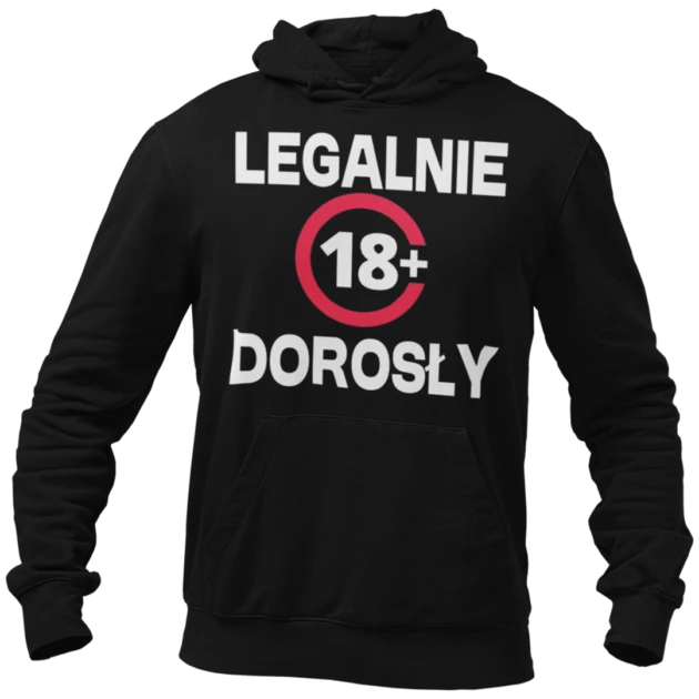 Bluza na 18 legalnie dorosły 18+