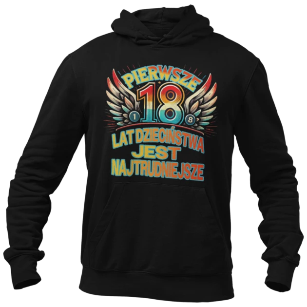 Bluza na 18 urodziny- pierwsze 18 lat dzieciństwa jest najtrudniejsze