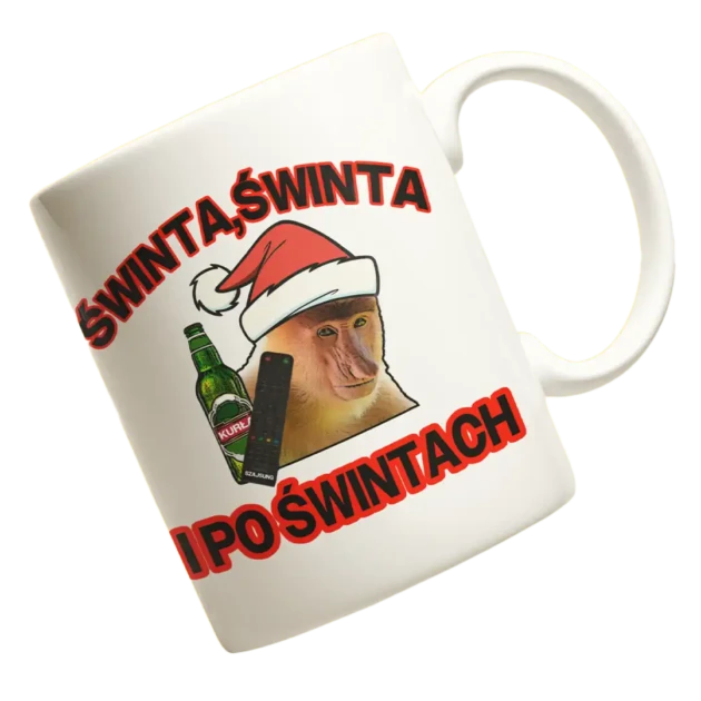 Kubek świąteczny świnta świnta janusz nosacz