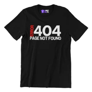 KOSZULKA DLA INFORMATYKA / PROGRAMISTY- ERROR 404 PAGE NOT FOUND