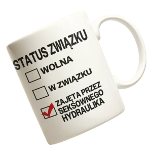 Kubek status związku: zajęta przez seksownego hydraulika