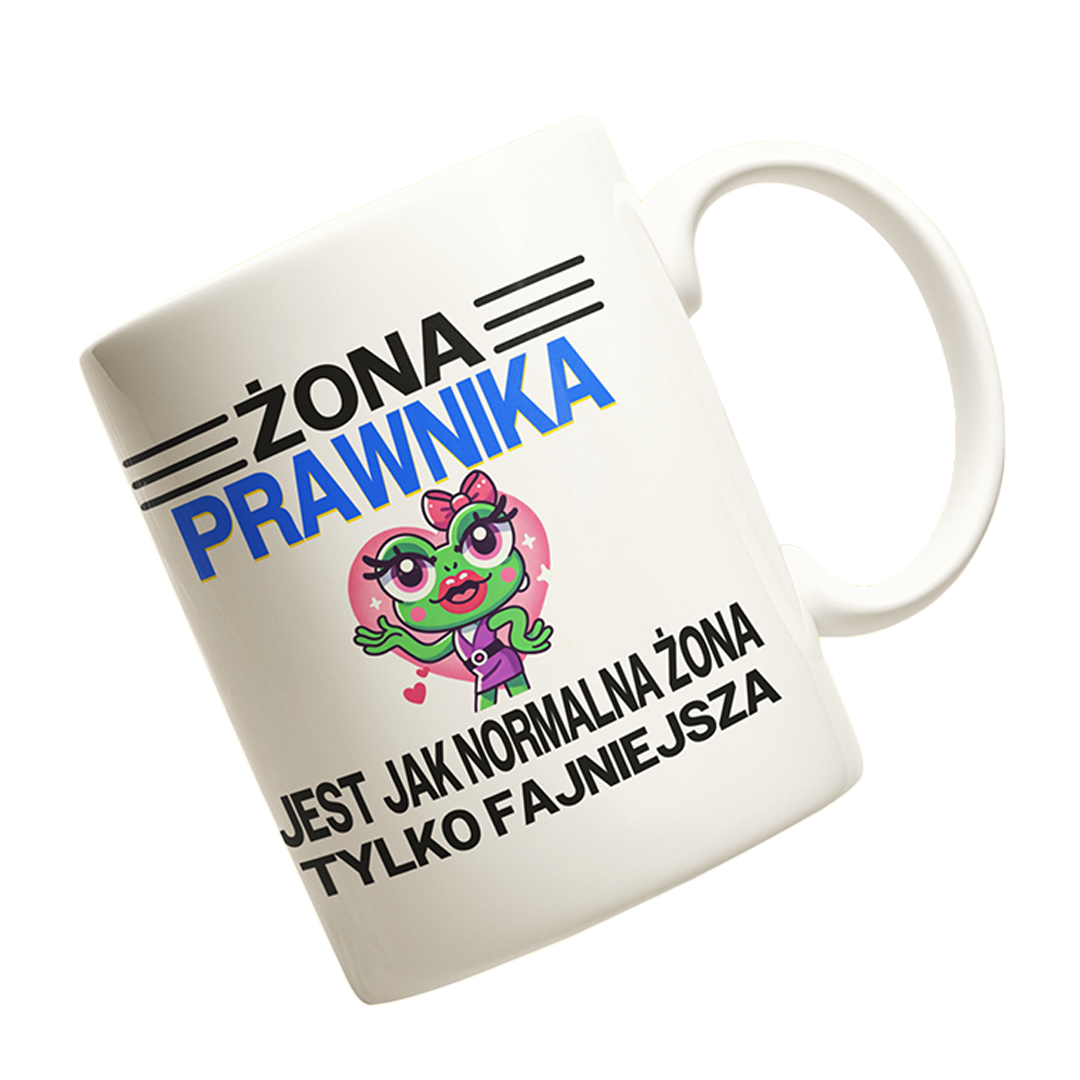 Kubek "Żona prawnika jest jak normalna żona, tylko fajniejsza"