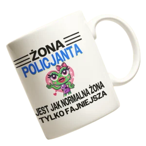 Kubek żona policjanta jest jak normalna żona tylko fajniejsza