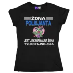 Koszulka żona policjanta jest jak normalna żona tylko fajniejsza