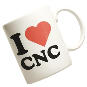 Kubek i love cnc