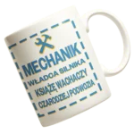 Kubek mechanik władca silnika książę wachaczy czarodziej podwozia