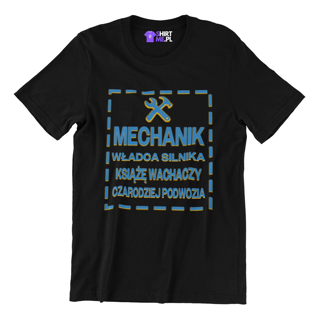 Koszulka MECHANIK WŁADCA SILNIKA KSIĄŻĘ WACHACZY CZARODZIEJ PODWOZIA