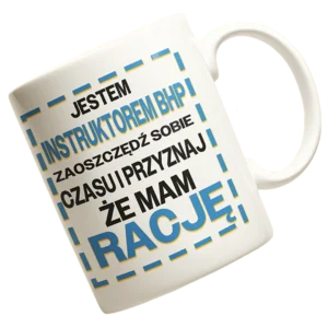 Kubek jestem instruktorem BHP