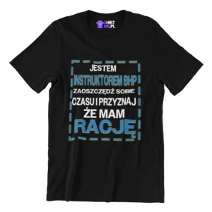 Koszulka Jestem instruktorem bhp