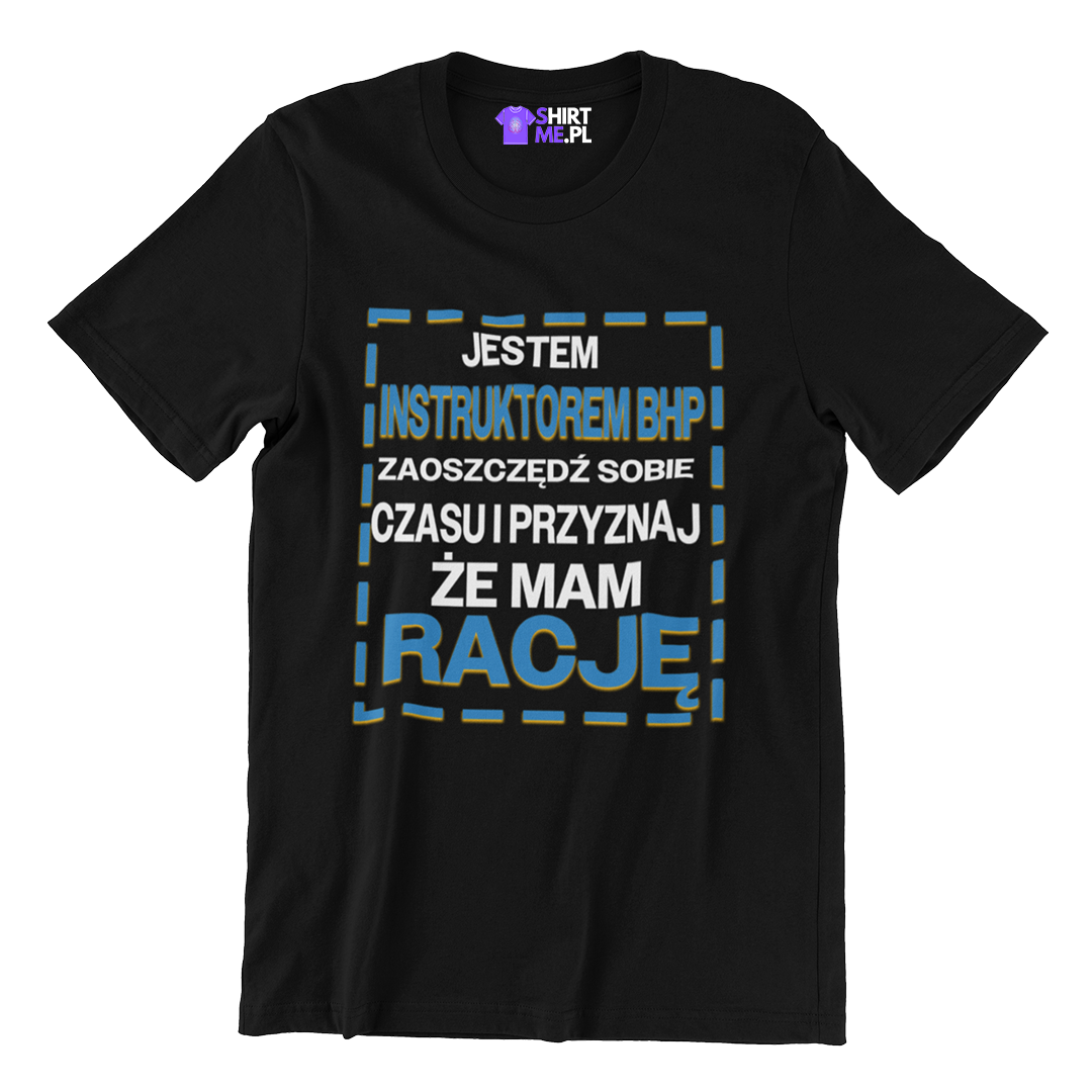 Koszulka Jestem instruktorem bhp