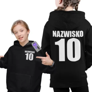 Bluza dziecięca z własnym imieniem i numerem