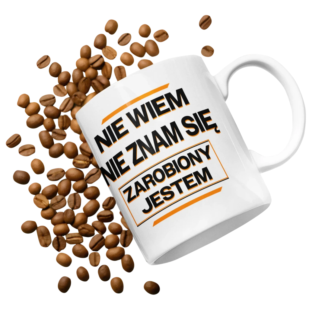 Kubek nie wiem nie znam się zarobiony jestem