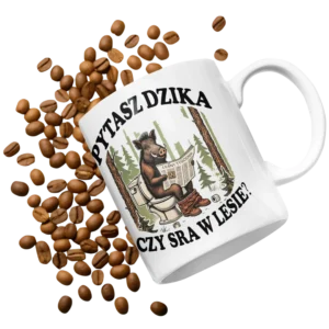 Kubek pytasz dzika czy sra w lesie?